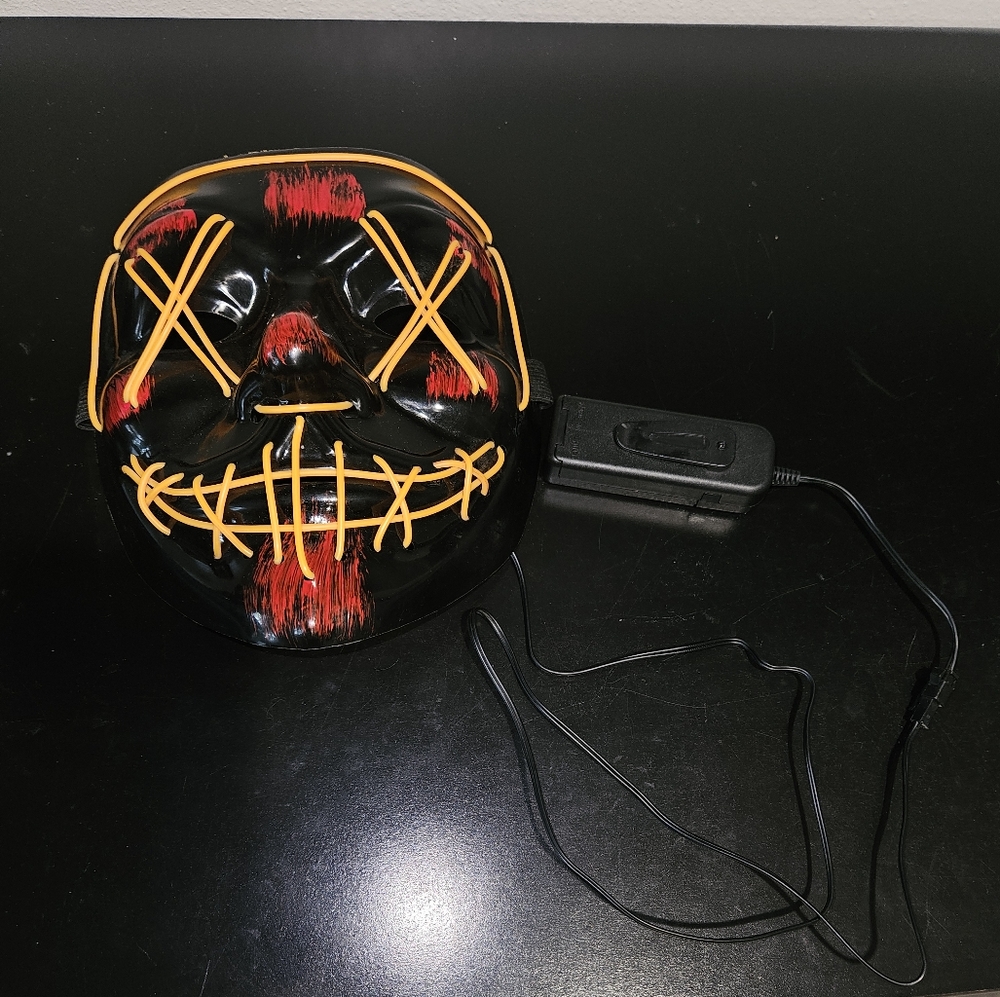 LED Light-Up Halloween Mask